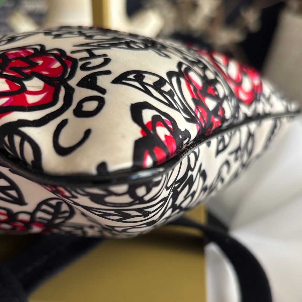 Coach Poppy Daisy Floral Graffiti Sateen Crossbody Bag - Picture 5 of 10